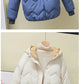 2023 Winter New Parkas Women Short Overcoat Thick Hooded bread Cotton Padded Jackets Coats Female Outwear loose cotton jacket
