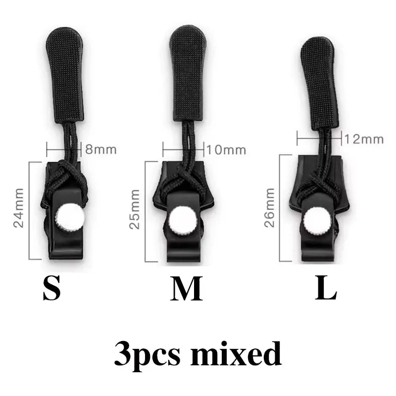 Universal Zipper Repair Kit Instant Fix Replacement Zipper Teeth Slider Puller for Jackets Bags Coats Clothing Accessories