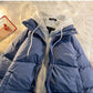 2026 Korean Winter Leisure Cotton Clothes Women Parker coat Y2K Multi-functional Fake Two Pocket Zipper Down Jacket Thick Coat