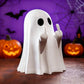 Cute Ghost Resin Decoration - New Halloween Creative Statue, Small Ornament for Home, Garden & Gift-Giving