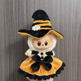 For labubu clothing Accessories Halloween pumpkin baby clothes Dress set accessories For 15-17cm labubu Halloween outfit