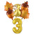 6Pcs Autumn Forest Animals Kids Birthday Party Decoration Squirrel Pine Cone Foil Balloon With 0-9 Number Ball Thanksgiving Gift