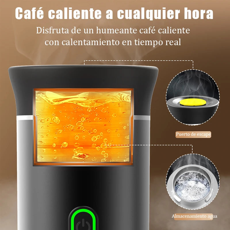 Portable Electric Capsule Coffee Maker Wireless Espresso Maker with Heater Pump 3-in-1 Car Travel Coffee Maker