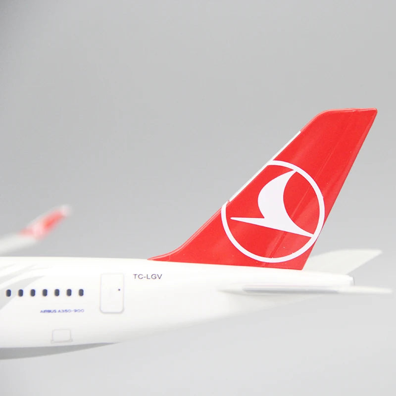 1/200 Scale A350 A350-900 Turkish Airline Aircraft Plastic ABS Assembly Plane Model Airplanes Model Toy For Collection