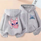 Funny Zip Up Sweatshirts Stitch Hoodie Children Clothes Kid Girl Boy Lilo and Stitch Sweatshirt Zipper Hoody Baby Casual Top