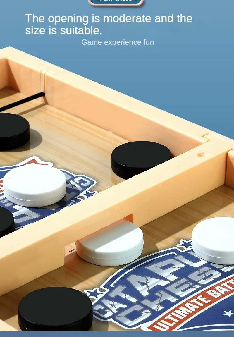 Fast Sling Puck Game Slingshot Chess Table Chess Puzzle Party Game Adult Child Family Game Desktop Battle Board Games