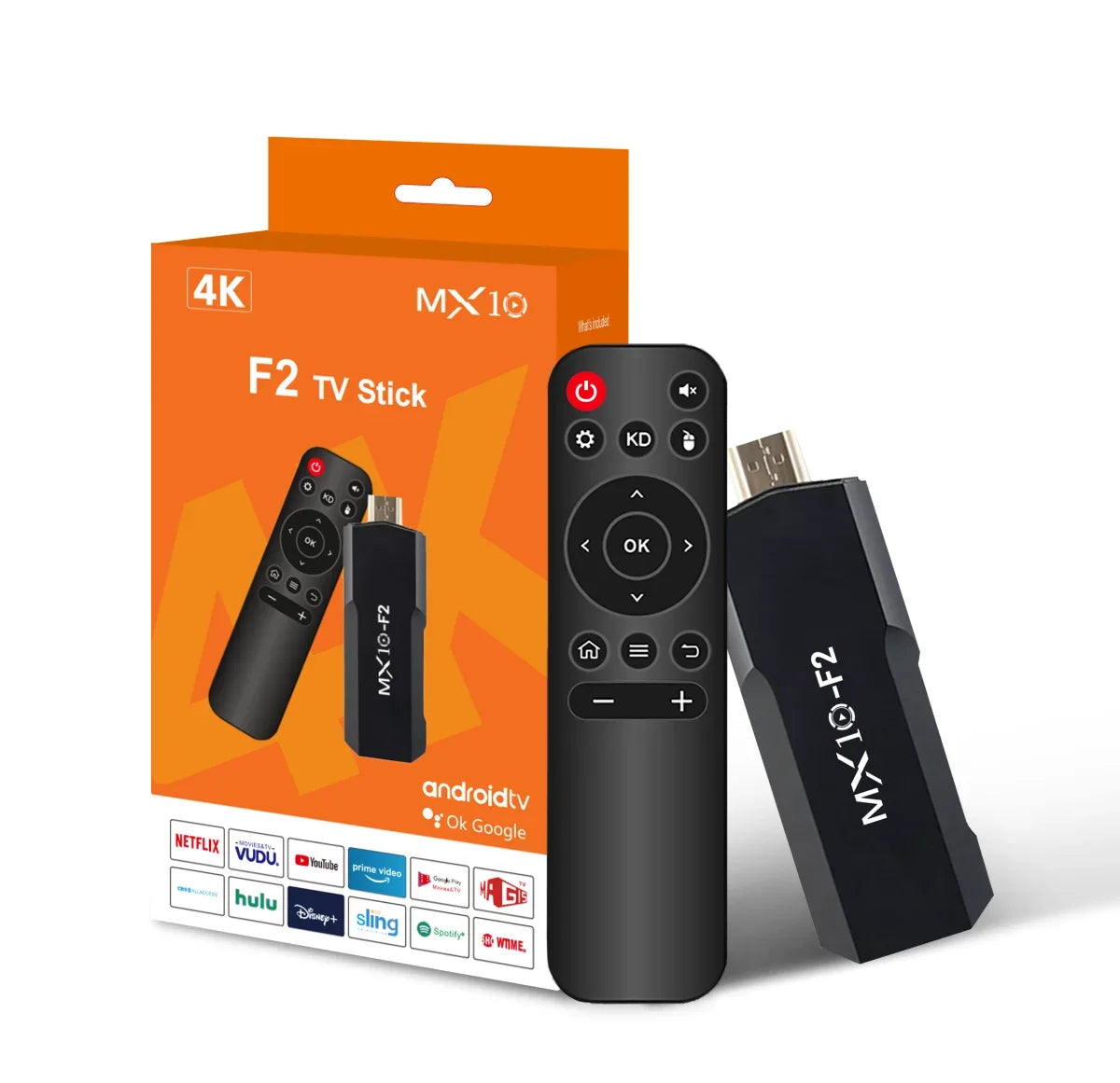 TV Sticks 1gb 8gb 1 unit Android 2024 stb mx10 F2 TV Box Android 4k eu Android TV Stick