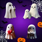 Cute Ghost Resin Decoration - New Halloween Creative Statue, Small Ornament for Home, Garden & Gift-Giving