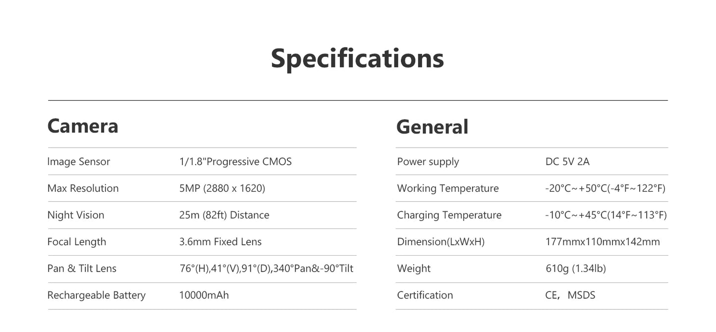 IMOU AOV PT Pro 5MP With Solar Panel 360° PTZ Outdoor Security Camera 4G LTE Wifi Aurora Color Night Vision Auto Track IP Camera