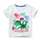 Jumping Meters 2-7T New Arrival Striped Cars Baby Girls Tees Cotton Summer Toddler Clothes Kids Tops Children's Tshirts