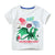Jumping Meters 2-7T New Arrival Striped Cars Baby Girls Tees Cotton Summer Toddler Clothes Kids Tops Children's Tshirts