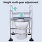Raised Toilet Seat Elevated Toilet Seat Height Adjustable Toilet Seat Frame Toilet Seat Riser for Handicapped Disabled
