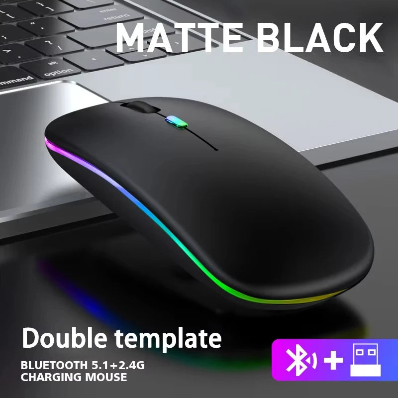 XIAOMI Silent Wireless Mouse Bluetooth-compatible Tablet 2.4G USB Portable Dual Mode Rechargeable 1600 DPI For MacBook Laptop PC