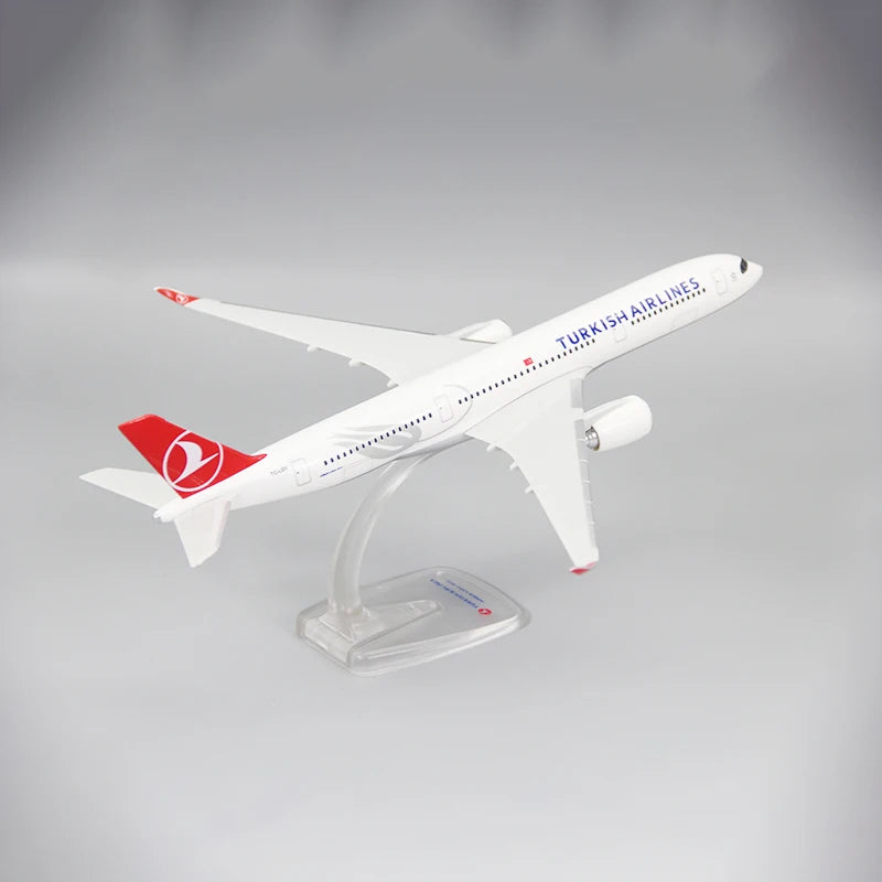 1/200 Scale A350 A350-900 Turkish Airline Aircraft Plastic ABS Assembly Plane Model Airplanes Model Toy For Collection