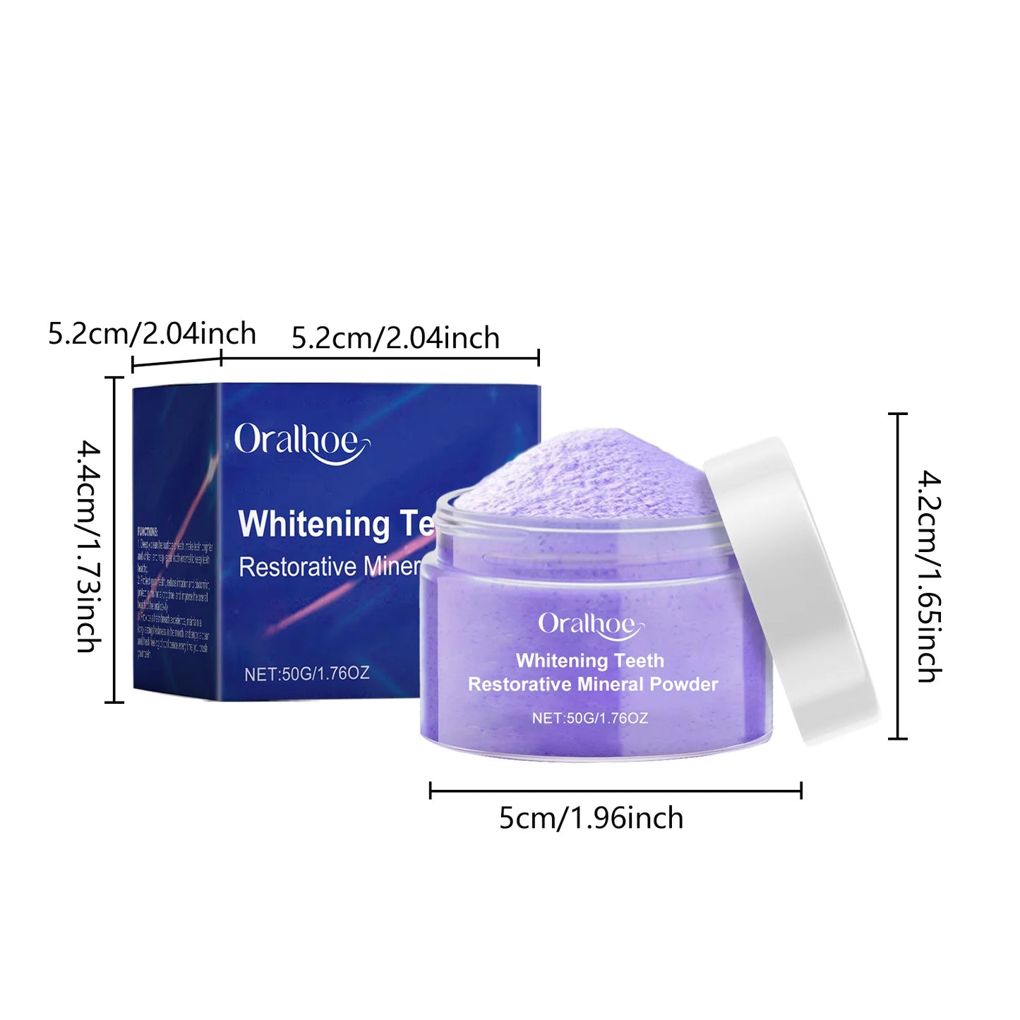 7 Day Teeth Bleaching Toothpaste Fresh Bad Breath Remove Yellow Stain Oral Hygiene Cleaning Dental Care Tool Purple Tooth Powder