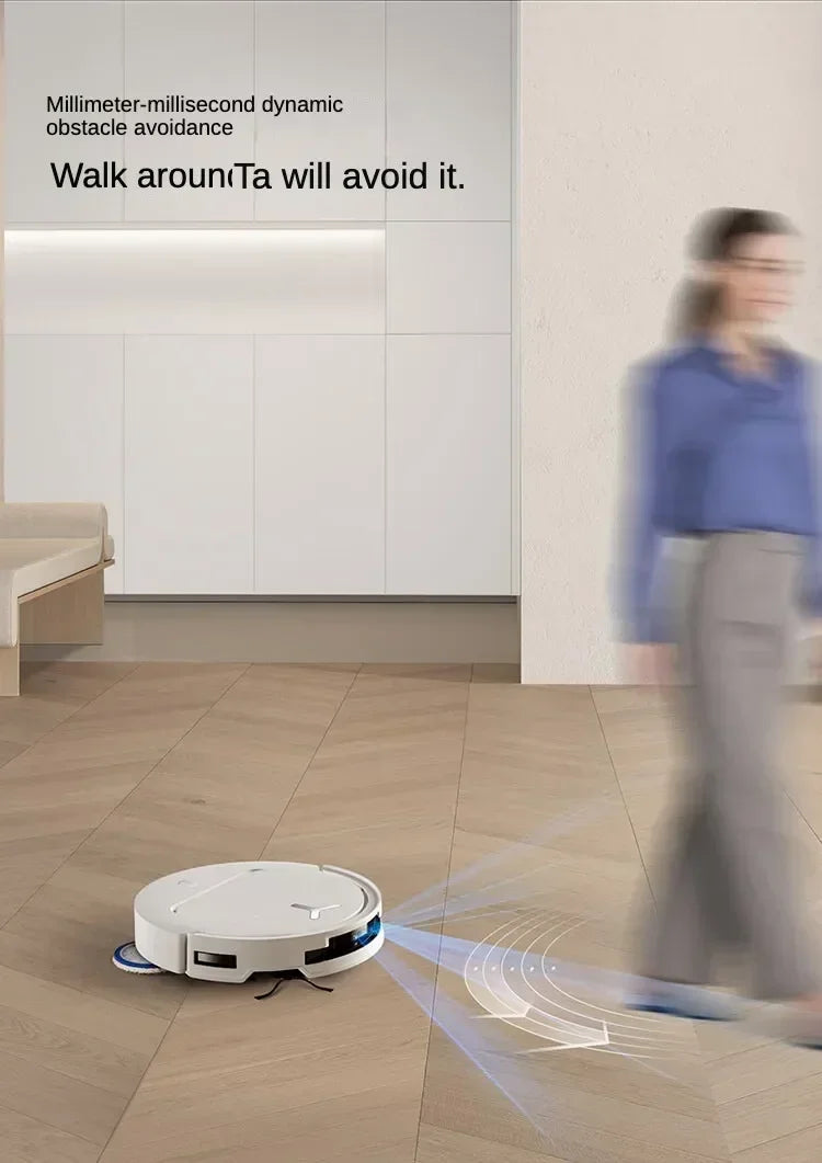 Original Ecovacs Deebot T50 PRO Vacuum Cleaner Robot Chinese Version 15800Pa Hair Zero-tangle Stepless 70°C Hot Water