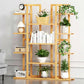 9 Tier Large Bamboo Plant Stand Corner Shelf Garden Flower Pot Display Shelving Unit Indoor Outdoor
