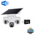 Three Lens Three Screens WIFI Solar Camera 15MP 10X Zoom CCTV Outdoor Automatic Tracking Humanoid Detection PTZ IP66 Cam V380