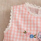 Sweet White Lace Baby Girl Dress, Summer New Cute Little Plaid Rabbit Children'S Clothing (9 Months -4 Years Old)