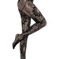 2024 new fashion girls fishnet stockings sexy tattoo lace stockings jacquard lace hollow pantyhose