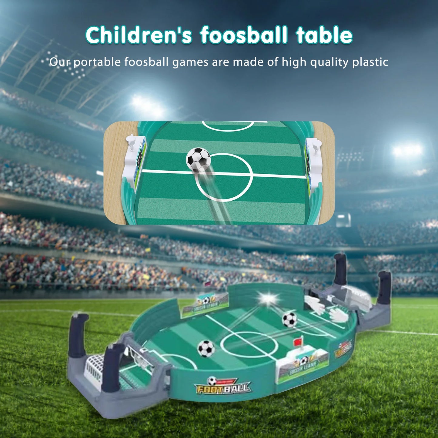 Soccer Table Football Board Game for Family Party Parent-child Interactive Leisure Tabletop Soccer Battle Game for Kids Adults