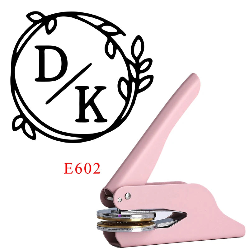 Custom Embosser Stamp LOGO DIY Personalized Book Embosser Seals for Letter Head Wedding Envelope Graduation Christmas Decoration