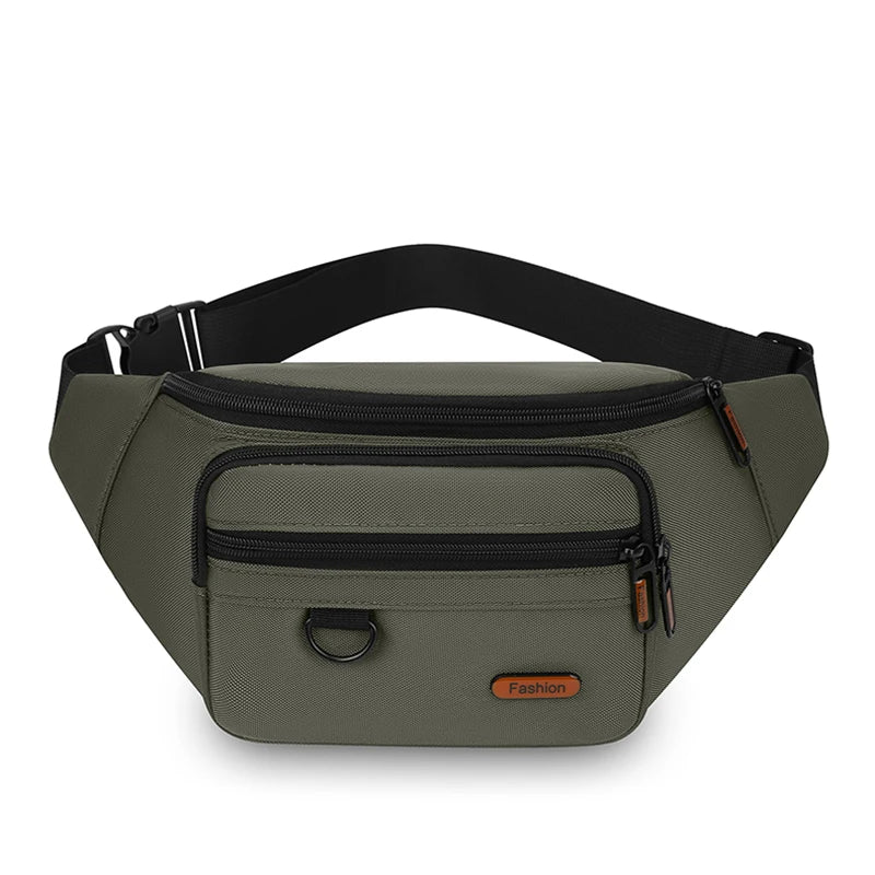 Waterproof Men's Waist Pack Fanny Pack with Adjustable Strap for Travel Sports Running - Quick-Access Outdoor Waist Bag