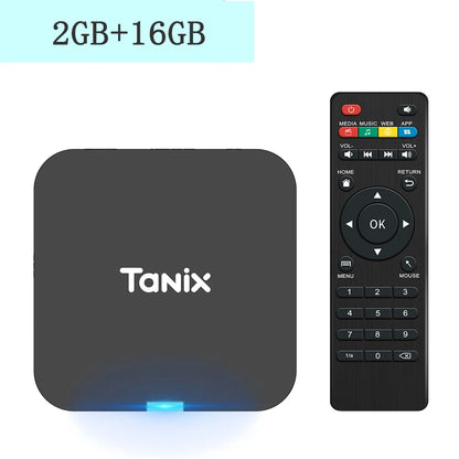 Global Android 10.0 TV Box Tanix TX1 CPU Allwinner H313 Support 4K 2.4G Wifi RAM 2GB ROM 16GB 8GB Multi Language Smart TV BOX