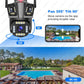 4K Dual Lens Camera Outdoor 10X Zoom PTZ 5K Triple Lens Security Cameras Auto Tracking 8K Four Lens Video Surveillance Webcam