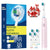 Electric Toothbrush Rechargeable Deep Clean Whitening Teeth for Adult Toothbrush Rotation Toothbrush with 4/8 Replacement Heads