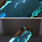 New Creative Indoor Bedroom Office Table Decoration Accents Ocean Art Crafts Luminous Tabletop Lamp Epoxy Resin Night Light Gift