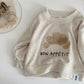 Autumn New Baby Clothing Infant Clothes Sets Cow Horn Bun Towel Embroidery Top+Striped Pants Set Newborn Baby Outfit