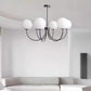 Modern luxury chandeliers E27 Bulb glass ball chandelier minimalism suspension design Living Room kitchen island pendant light
