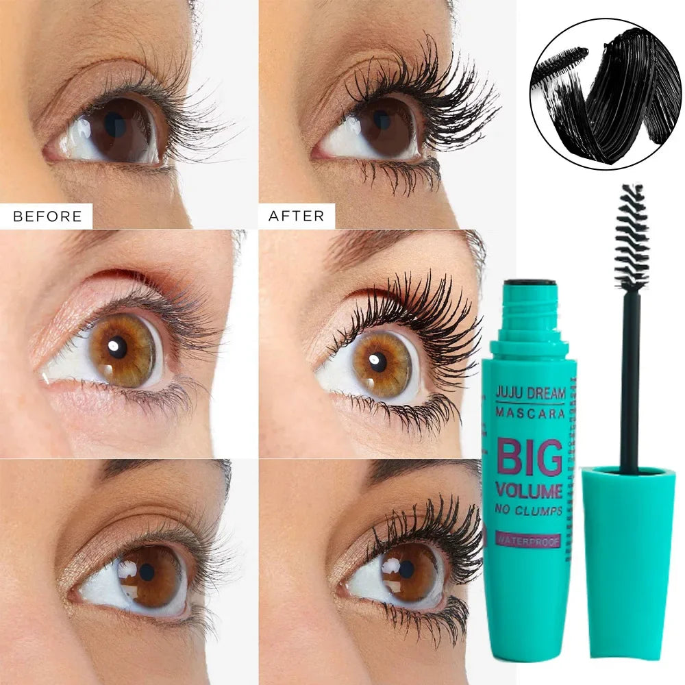 4D Curling Mascara – Lengthening, Waterproof, Sweatproof, Long-Lasting, Smudge-Proof, Unisex, Gentle, Certified