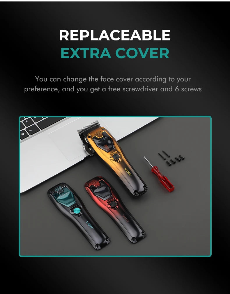 VGR Hair Clippers Vector Motor Professional Hair Cut Machine 11000RPM  Electric Clippers Adjustable Metal Trimmers for Men V-668