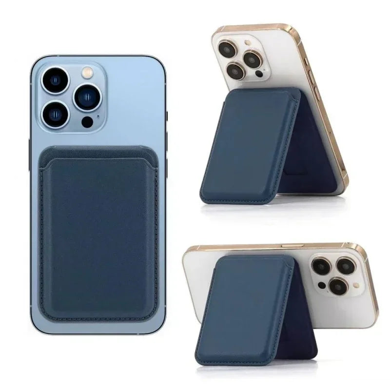 1PCS Strong Magnetic Leather Wallet With Hide Stand Case For Magsafe For iPhone 16 15 14 13 12 Pro Max Card Holder Pocket Cover