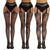 3 Pcs Pantyhose Fishnet Sexy Thigh-High Stockings Suspender Stockings for Women Garter Belt Stockings Hollow Out Pattern Tights