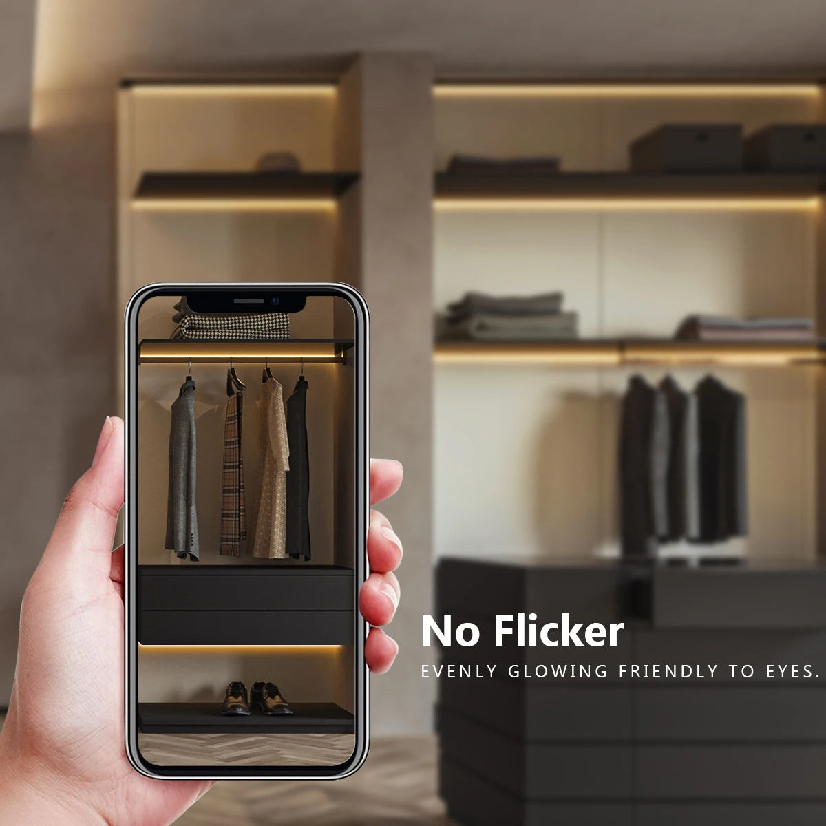 LED Acoustic Board Decorative COB Light Strip Touch Dimmable Wall Background Lamp Show Shelf Under Cabinet Bedroom Night Light