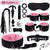Exotic Bed Bondage Set BDSM Kits Exotic Sex Toys For Adults Games Leather Handcuffs Whip Gag Nipple Clamps Women Sex Products