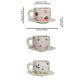 1Set Asymmetrical Fruit Ceramic Coffee Cup and Saucer, High-Looking Creative Hand-Painted Coffee Cup and Saucer, Suitable for Home Drinking Water, Coffee Shop Latte Art Cup, Party Coffee Cake Cup and Saucer, Gift Giving
