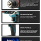 480N.M Brushless Electric Impact Drill 13mm Cordless Drill Electric Screwdriver DIY Driver Power Tool for Makita 18V Battery Pin
