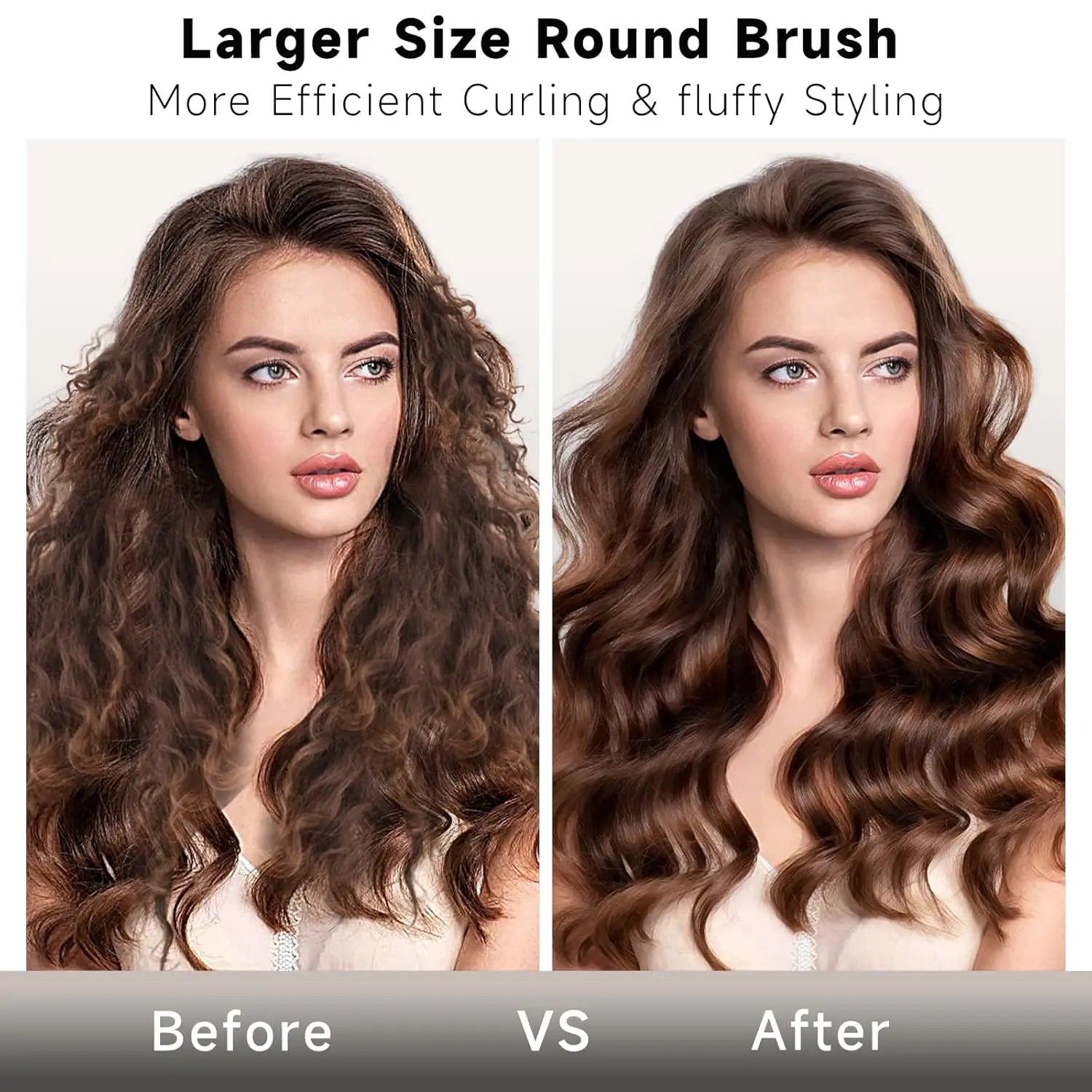 New upgraded large oval brush accessories, large gray cylindrical brush, compatible with Airwrap HS01/HS05.