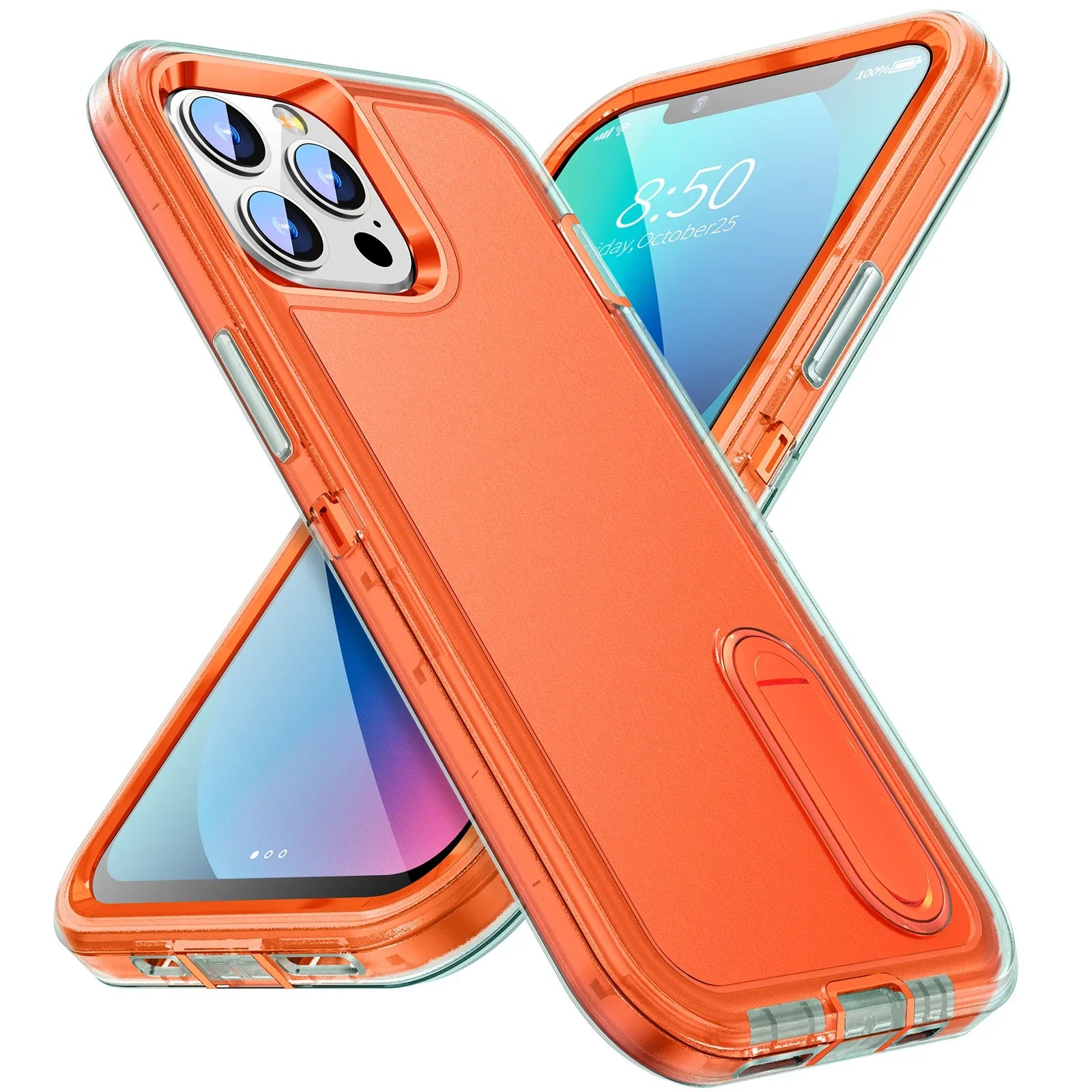 Case For iPhone 17 Pro Max 16e 15 Pro Max 14 Plus 13 12 11 Heavy Duty Shock Absorption Full Body Protective Silicone Rubber Case