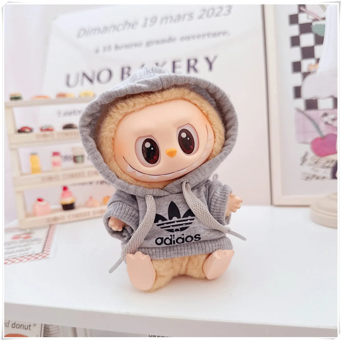 Doll Clothing Fashion Hoodie and Pants Set Korean