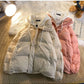 2026 Korean Winter Leisure Cotton Clothes Women Parker coat Y2K Multi-functional Fake Two Pocket Zipper Down Jacket Thick Coat