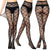 Sexy Mesh Stockings Print Patterns Flower Heart Skull Nylon Push Up  Slim Women Fishnet Tights Y2k Party Club Gothic Pantyhose