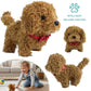 2026 New Cute Plush Robot Puppy Interactive Walking Simulated Puppy Barking Tail Wagging Puppy Plush Toy Chilren without Battery