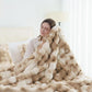 1pc Faux Rabbit Fleece Blanket - Ultra Soft, Warm, and Cozy Throw for Bedroom, Guest Room, Living Room,2.5KG