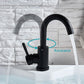 Stainless Steel Hot and Cold Water Mixer Tap, Single Handle Bathroom Faucets, Deck Mounted, Household WashBasin Sink Tap