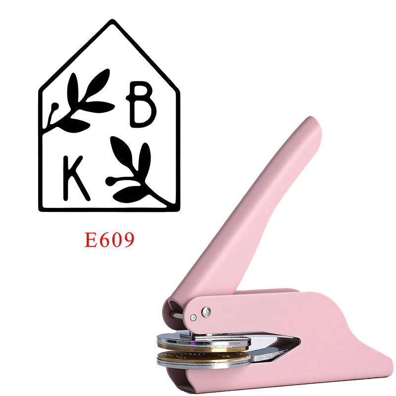 Custom Embosser Stamp LOGO DIY Personalized Book Embosser Seals for Letter Head Wedding Envelope Graduation Christmas Decoration